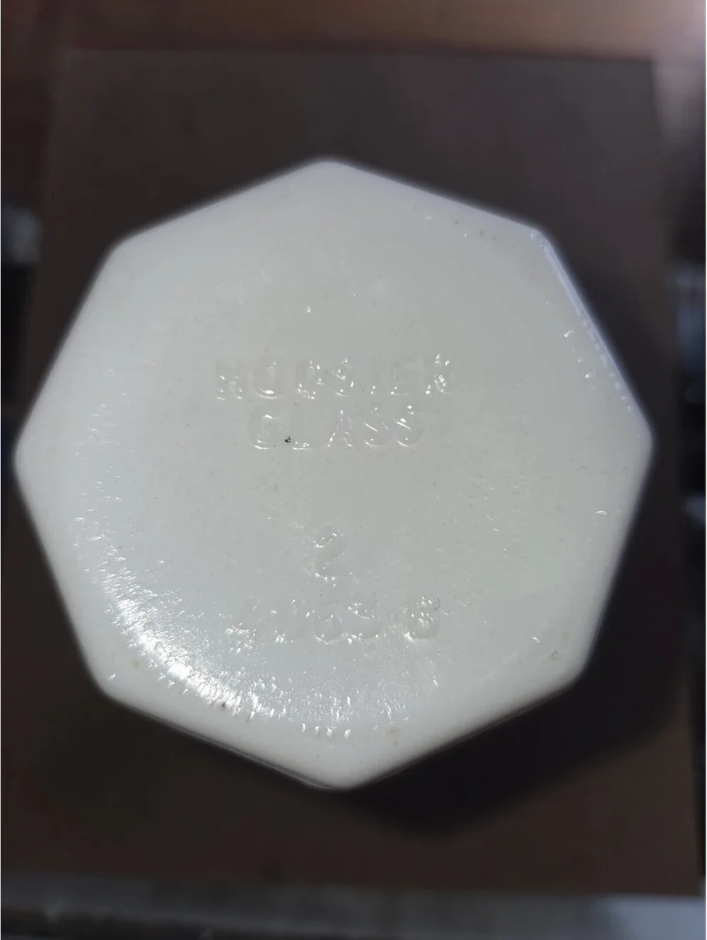 Vintage Hoosier Glass Bud Vase 4063-B white A7